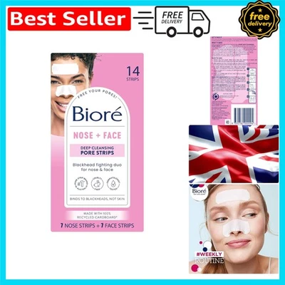 Unscented Deep Cleansing Blackhead Strips for Sensitive Skin - Biore 14 Pack - Image 1 of 4
