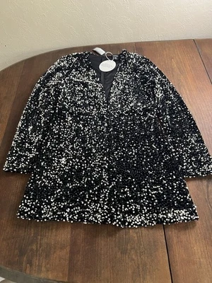 Mameluco Boohoo Negro Lentejuelas Corte Bajo Súper Suave Talla 10 Nuevo Con Etiquetas Foto 1 de 4