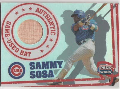 2005 Topps Pack Wars Relic SAMMY SOSA GU Bat Cubs - Image 1 of 2