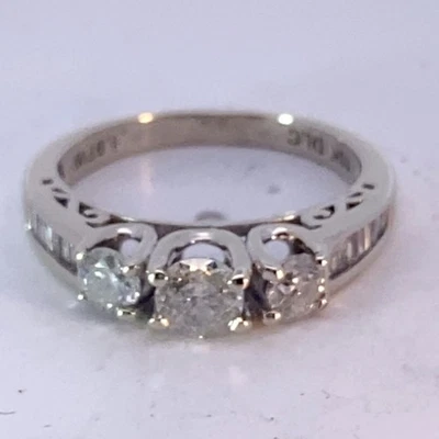 Lady's Gold-Diamond Anniversary Ring 17 Diamonds 1.05 Carat T.W. 10K (MI1038688) - Image 1 of 4