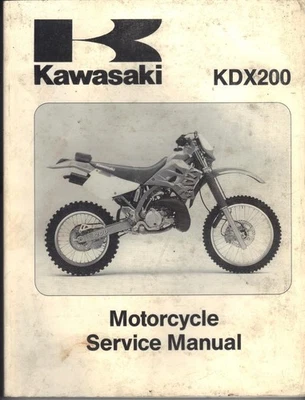 KAWASAKI KDX200,KDX200 H1 ENDURO 1995 FACTORY WORKSHOP MANUAL - Image 1 of 2