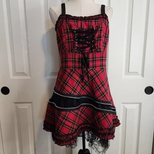 Abito a quadri Hell Bunny taglia lg - Foto 1 di 5