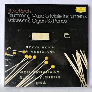 Steve Reich: Drumming Music Mallet/Voices/Organ/6 Pianos • 3-LP Box Set NM/VG+ - Picture 1 of 11