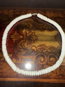 VTG Hawaiian PUKA Shell Graduated Surfer 70s Necklace Barrel Clasp 18” 90 Grams - Picture 1 of 11