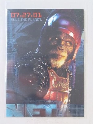 Planet of the Apes 2 of 4 Movie Cards Rule the Planet Topps Promo Card 2001  - Image 1 of 4