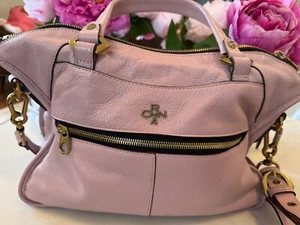 OrYany London Pebble Leather Satchel Pink Handbag Crossbody NWT - Picture 1 of 6
