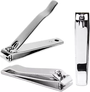 3pcs Beauticom Professional Stainless Steel Toe Nail Clippers Straight Cut Style - Picture 1 of 11