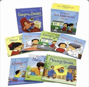 Usborne First Experiences Collection Set Of 8 - Dentist, Doctor, New House, Baby - Picture 1 of 4