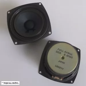 vintage pair Realistic #1016 full-range 3" drivers, Japan c.1980—excellent cond. - Picture 1 of 6