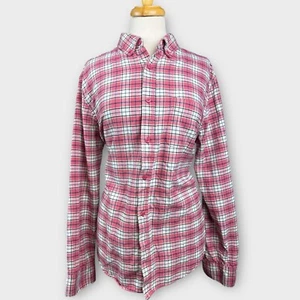 Aeropostale Check Plaid Button Shirt Women Med Pink Cowgirl Barbiecore Cabincore - Picture 1 of 20