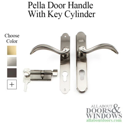 Pella Storm Door Handleset Single Key Thumbturn 305014 For Use With 2-Bolt Lock - Image 1 of 3