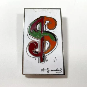 Vintage ACME Studio ANDY WARHOL “$ Dollar Sign” Cloisonné Enamel Money Clip - Picture 1 of 3