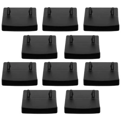 10x Embout Support Latte Double 55x10mm à Clipser Plastique Noir pour Sommier... - Photo 1/3