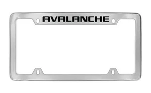 Chevrolet Avalanche Chrome Plated Brass Metal License Plate Frame Holder - Picture 1 of 1