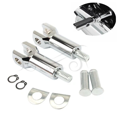 Chrome Passenger Foot Peg Support Mount For Harley Heritage Softail FLSTC Fatboy Foto 1 de 4