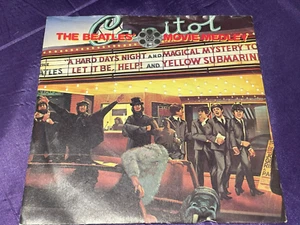The Beatles' Movie Medley - Vinyl Record 7" Single - 1964 Parlophone - 1982 EMI - Picture 1 of 4