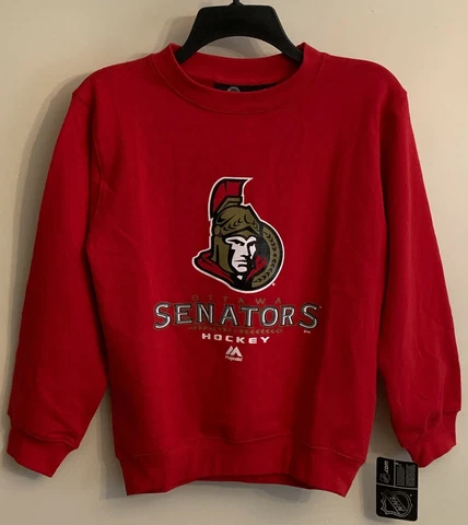 Ottawa Senators NHL Majestic Youth Sweatshirt Size Medium NWT Cover