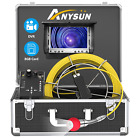 Sewer Camera,165Ft Plumbing Drain Camera with DVR 50M Cable Industrial Endoscope