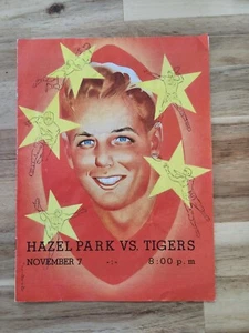 1950s Hazel Park Vs Muskegon Heights High School Football Program Metro Detroit - Picture 1 of 3