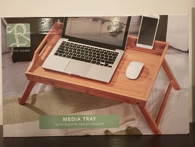 Rossie Home Wood Media Tray, Natural - Image 1 of 2