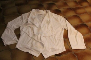 T-Shirt Jacke Weste weiß Sommerjacke S Shirtjacke, wie Neu - Bild 1 von 3