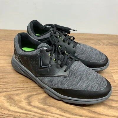 Callaway Sz 9.5D Coronado V2 Spikeless Waterproof Golf Shoes Black/Grey CG401BGR - Image 1 of 4