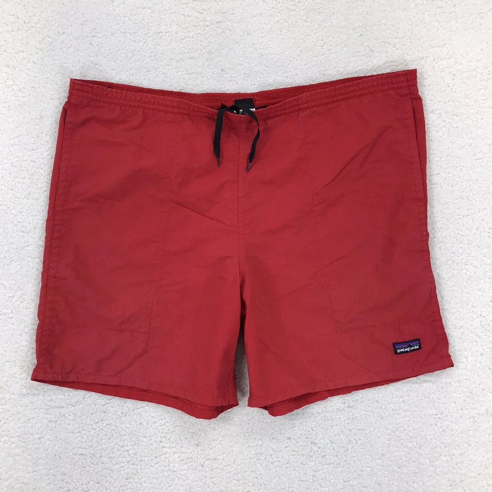 Pantalones Cortos Patagonia Para Hombres Grandes Rojo Nylon Bolsas Baúl de Natación Sin Forro Caminata Adulto Foto 1 de 4