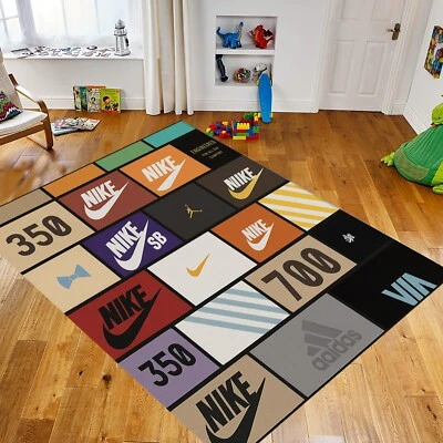 Sneaker Rug, Shoe Rug, Sports Decor Rug, Basketball Theme Area Mat, Floor  Rug - Image 1 of 4