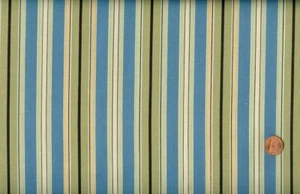 AUSVERKAUF - BLAU UND BEIGE STREIFEN STOFF - STEPPSCHÄTZE - Bild 1 von 1