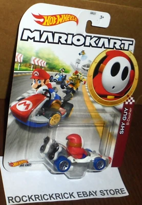 HOT WHEELS MARIO KART SHY GUY B-DASHER DIE-CAST OFFICIAL NINTENDO MATTEL NEW - image 1 of 2
