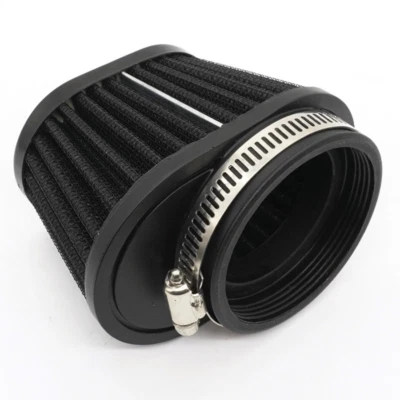 2Pcs Air High Flow Cone Filter Pod Cleaner Black Fit For Motorcycle ATV Scooter - Image 1 of 4