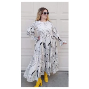 NWT The Lulo Project Women's Long Sleeve Effortless Tunic Cream Swan Size XS - Picture 1 of 9