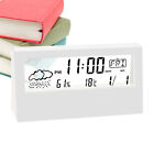 Digital Alarm Clock Creative Nightstand Transparent Desk Clock With Temperature