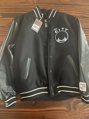Mitchell Ness NBA Golden State Warriors Varsity Jacket Size Medium - Image 1 of 4
