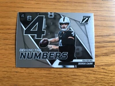 2022 Panini Zenith Derek Carr Behind the Numbers - Image 1 of 2