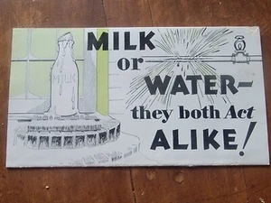 Milk-Water-They Both Act Alike! North British Mercantile 1932 Insurance Brochure - Picture 1 of 4