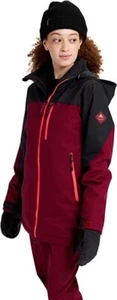Burton Women's Lelah Snowboard Ski Jacket Red Black Large 2L NEW - Picture 1 of 8