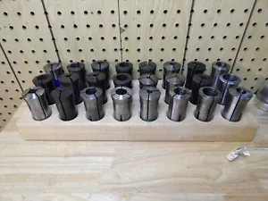 24 5C Spannzangen in Ahornschale Hardinge Enco Fractional mit ID-Gewinde - Bild 1 von 5