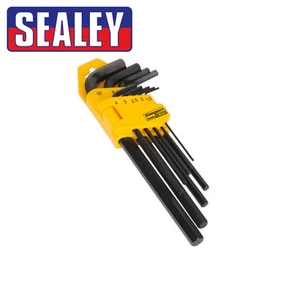 Sealey Siegen Long Reach Allen Hex Key Set 9pc in folding carry case 1.5mm-10mm - Picture 1 of 1
