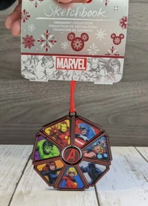 Disneyland Parks Marvel Avengers Skizzenbuch Ornament Lenticular Iron Man 2023 - Bild 1 von 5