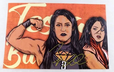 Póster artístico exclusivo firmado por Tessa Blanchard 11x17 lucha libre foto promocional WWE AEW  Foto 1 de 4