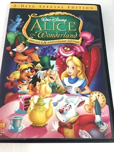 Disney Alice in Wonderland DVD 2 disc set Ships Free Same Day With Tracking - Picture 1 of 2