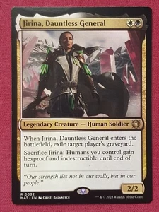 Magic The Gathering MARCH OF THE MACHINE AFTERMATH JIRINA DAUNTLESS GENERAL MTG - Picture 1 of 2