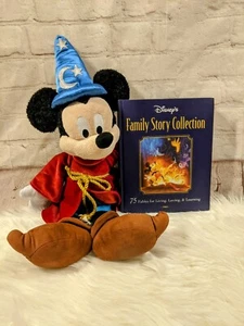 Disney Store Mickey Mouse Fantasia Plush 24” With Disney Story Collection  - Picture 1 of 9
