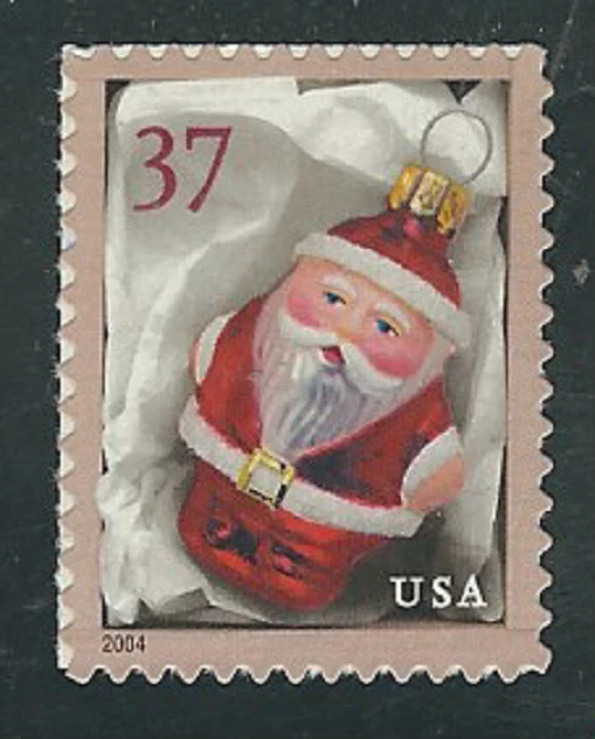 Scott #3886...37 Cent...Santa...Red...2 Stamps - Image 1 of 1