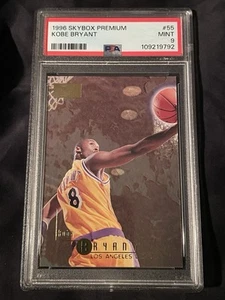 Kobe BRYANT 1996 Skybox Premium ROOKIE CARD #55 New PSA 9 Mint LA LAKERS '96 RC - Picture 1 of 2