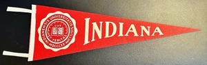 "Banderín de fieltro de fútbol americano Hoosiers de colección grande 27"" raro" - Imagen 1 de 5