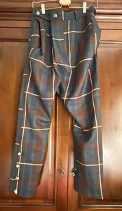Vivienne Westwood Alcoholic Green Tartan Button Trousers Size 40 - Picture 1 of 20