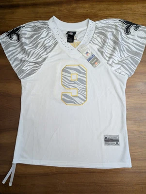 Camiseta para mujer New Orleans Saints Brees Reebok On Field NFL S Bling animal print Foto 1 de 4