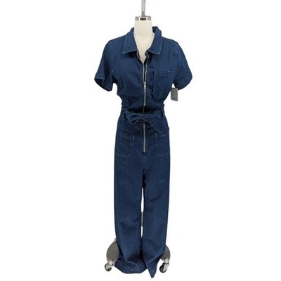 00530 Anthropologie Maeve Colette джинсовой ткани комбинезон синий размер 12 хипстер ретро - Изображение 1 из 4
